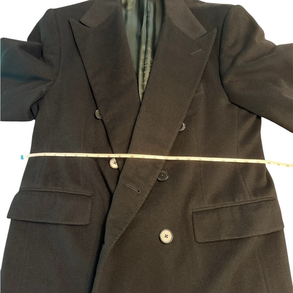 NWOT Ralph Lauren Purple Label Black Double-Breasted Overcoat 42S - Picture 2 of 12